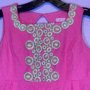 NWOT💕Lily Pulitzer Pink Tunic with Gold Embroidery💕